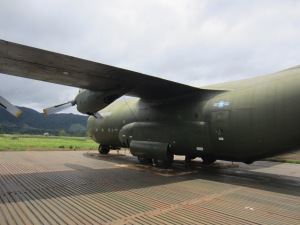 C-130 still on the tarmac
